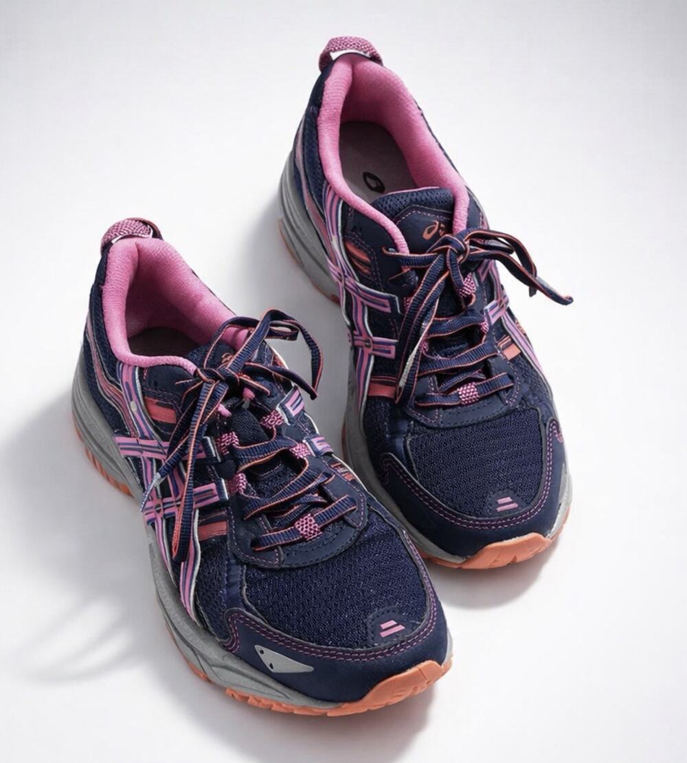 Asics Women Gel Venture 5 T5N8N Athletic Hiking Running Blue Sneakers Size 6.5